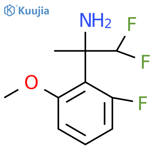 1,1-difluoro-2-(2-fluoro-6-methoxyphenyl)propan-2-amine structure