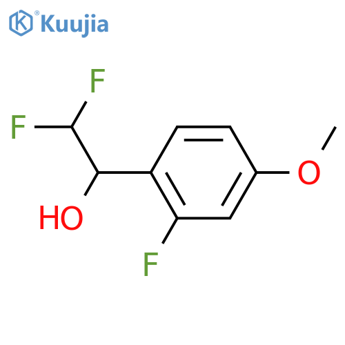 α-(Difluoromethyl)-2-fluoro-4-methoxybenzenemethanol structure