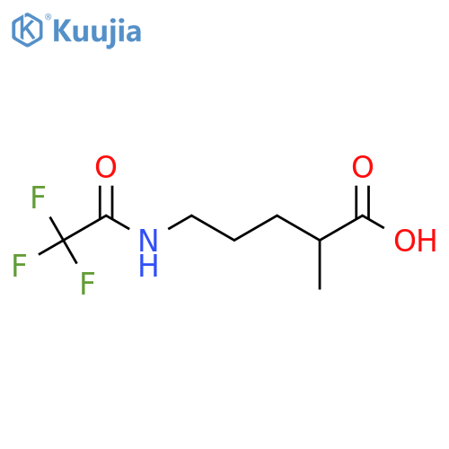 2-Methyl-5-(trifluoroacetamido)pentanoic acid structure