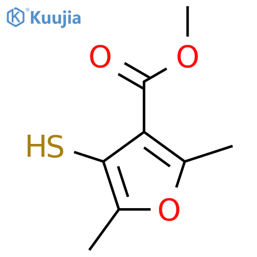 Methyl 2,5-dimethyl-4-sulfanylfuran-3-carboxylate structure