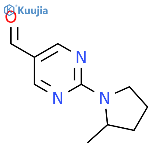 2-(2-Methylpyrrolidin-1-yl)pyrimidine-5-carbaldehyde structure