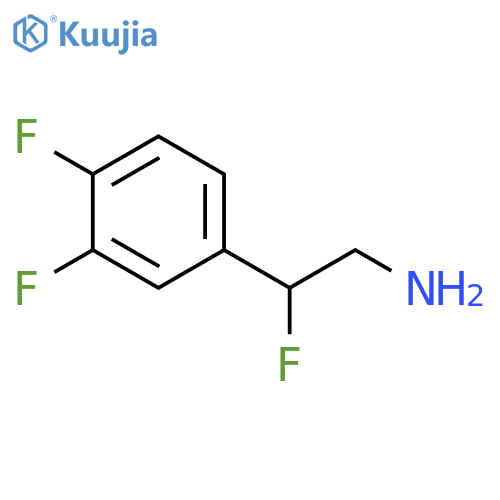2-(3,4-difluorophenyl)-2-fluoroethan-1-amine structure