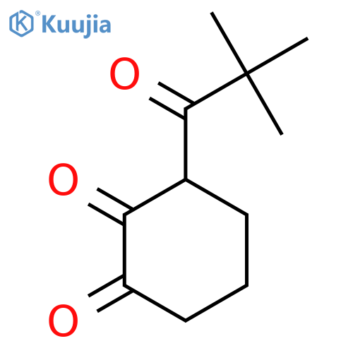 3-(2,2-Dimethylpropanoyl)cyclohexane-1,2-dione structure