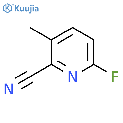6-Fluoro-3-methylpicolinonitrile structure