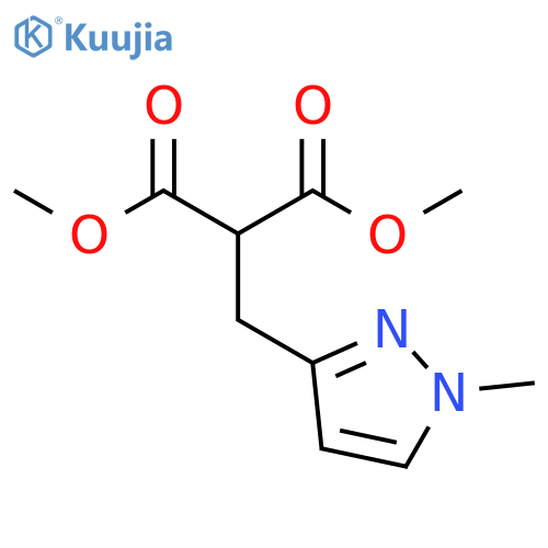 1,3-dimethyl 2-(1-methyl-1H-pyrazol-3-yl)methylpropanedioate structure