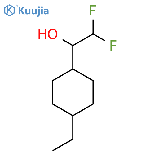 1-(4-ethylcyclohexyl)-2,2-difluoroethan-1-ol structure