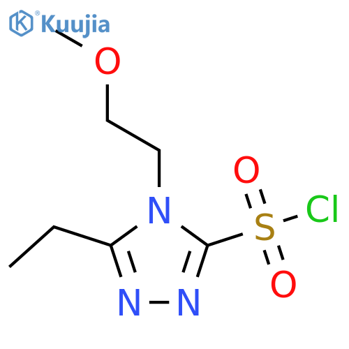 5-ethyl-4-(2-methoxyethyl)-4H-1,2,4-triazole-3-sulfonyl chloride structure