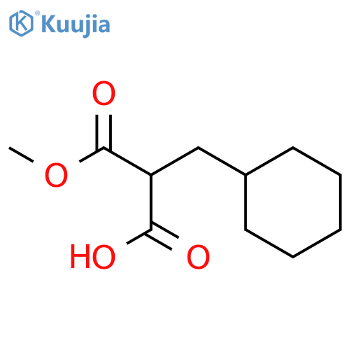 2-(Cyclohexylmethyl)-3-methoxy-3-oxopropanoic acid structure