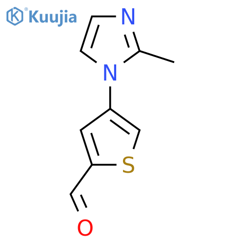 4-(2-methyl-1H-imidazol-1-yl)thiophene-2-carbaldehyde structure