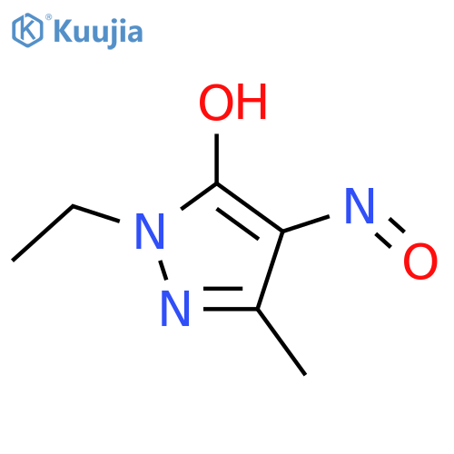 1H-Pyrazol-5-ol,1-ethyl-3-methyl-4-nitroso- structure