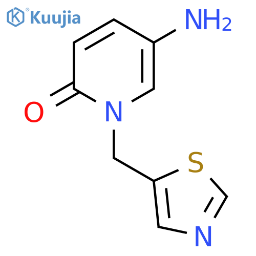 5-amino-1-(1,3-thiazol-5-yl)methyl-1,2-dihydropyridin-2-one structure