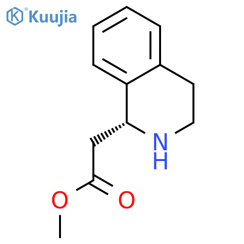methyl 2-(1R)-1,2,3,4-tetrahydroisoquinolin-1-ylacetate structure