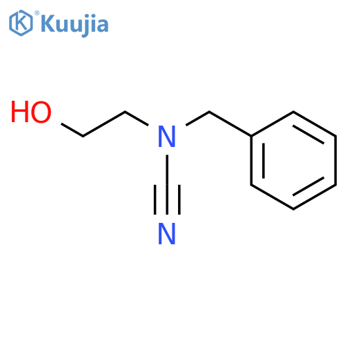 2-benzyl(cyano)aminoethan-1-ol structure