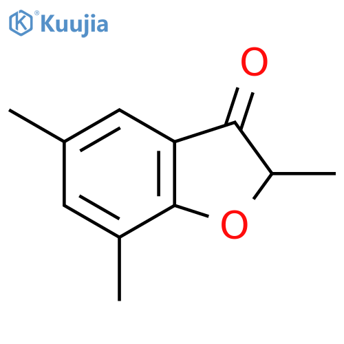 2,5,7-Trimethyl-2,3-dihydro-1-benzofuran-3-one structure