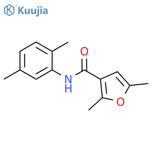 N-(2,5-dimethylphenyl)-2,5-dimethylfuran-3-carboxamide structure