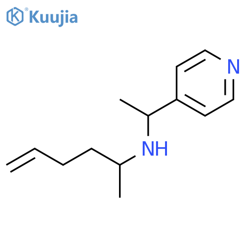 (hex-5-en-2-yl)1-(pyridin-4-yl)ethylamine structure