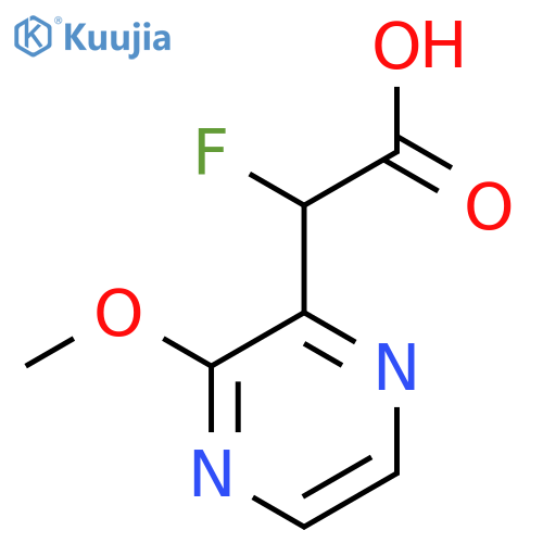 2-Fluoro-2-(3-methoxypyrazin-2-yl)acetic acid structure
