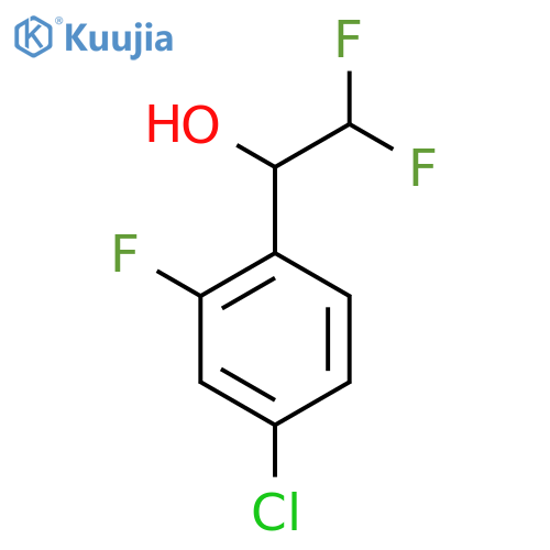 1-(4-Chloro-2-fluorophenyl)-2,2-difluoroethan-1-ol structure