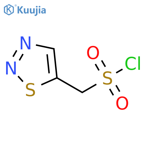 1,2,3-THIADIAZOL-5-YLMETHANESULFONYL CHLORIDE structure