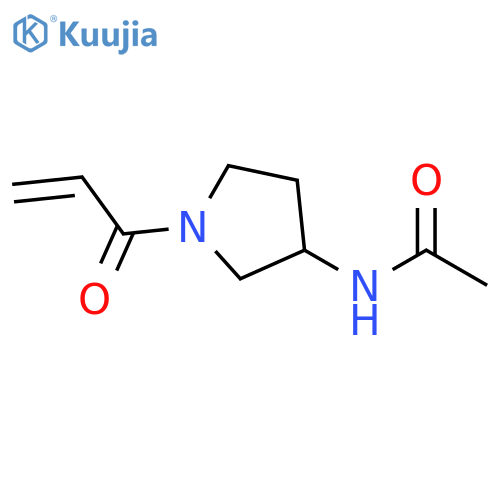 N-[1-(1-Oxo-2-propen-1-yl)-3-pyrrolidinyl]acetamide structure