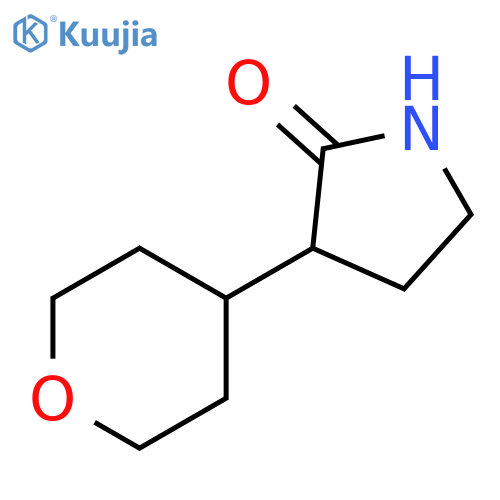 3-(oxan-4-yl)pyrrolidin-2-one structure