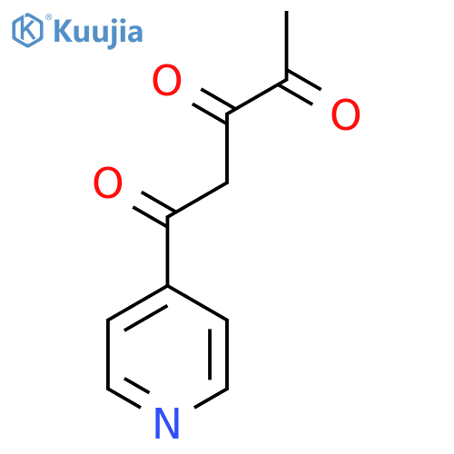 1-(pyridin-4-yl)pentane-1,3,4-trione structure