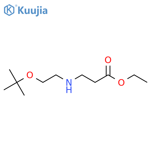 ethyl 3-{2-(tert-butoxy)ethylamino}propanoate structure