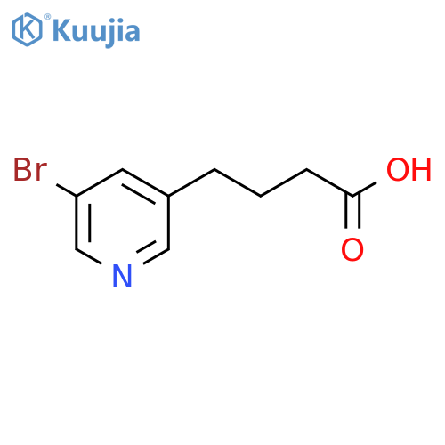 4-(5-bromopyridin-3-yl)butanoic acid structure