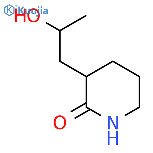 3-(2-Hydroxypropyl)piperidin-2-one structure