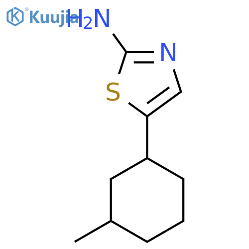 5-(3-Methylcyclohexyl)-1,3-thiazol-2-amine structure
