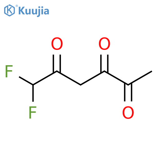 6,6-difluorohexane-2,3,5-trione structure