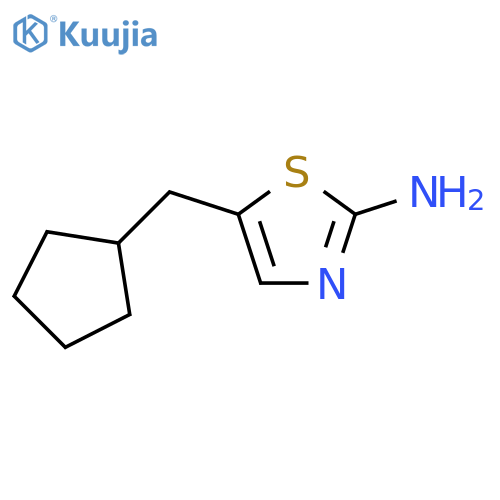 5-(cyclopentylmethyl)-1,3-thiazol-2-amine structure