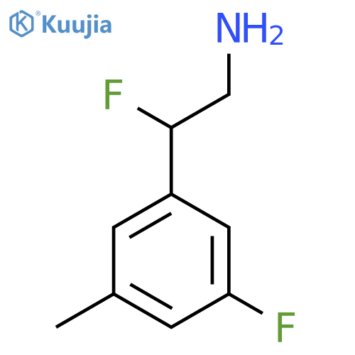 2-fluoro-2-(3-fluoro-5-methylphenyl)ethan-1-amine structure