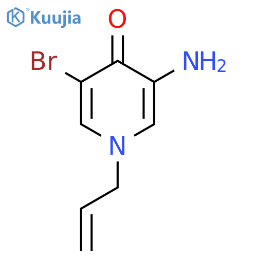 3-amino-5-bromo-1-(prop-2-en-1-yl)-1,4-dihydropyridin-4-one structure
