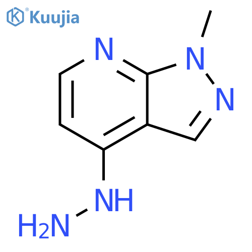 4-hydrazinyl-1-methyl-1H-pyrazolo3,4-bpyridine structure