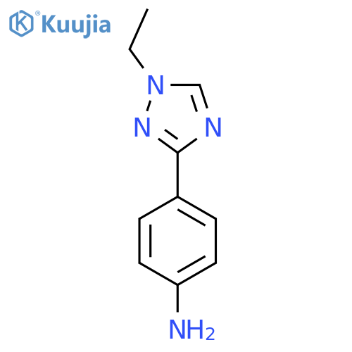 4-(1-Ethyl-1H-1,2,4-triazol-3-YL)aniline structure