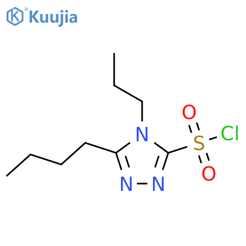 5-butyl-4-propyl-4H-1,2,4-triazole-3-sulfonyl chloride structure