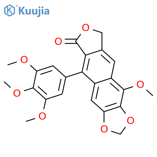 2,7'-Cyclo-3',4,4',5,5',6-hexahydroxy-8,8'-ligna-7,7'-dien-9',9-olide; 4,5-Methylene, 3',4',5',6-tetra-Me ether structure