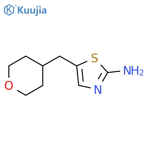 5-(tetrahydropyran-4-ylmethyl)thiazol-2-amine structure