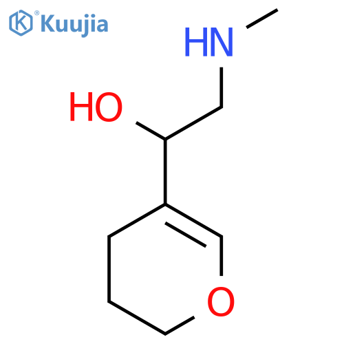 1-(3,4-dihydro-2H-pyran-5-yl)-2-(methylamino)ethan-1-ol structure