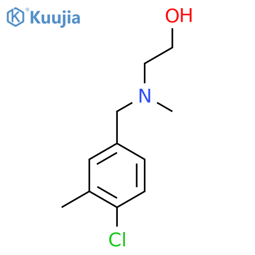 2-{(4-chloro-3-methylphenyl)methyl(methyl)amino}ethan-1-ol structure