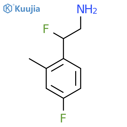 2-fluoro-2-(4-fluoro-2-methylphenyl)ethan-1-amine structure