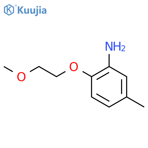 2-(2-Methoxyethoxy)-5-methylaniline structure