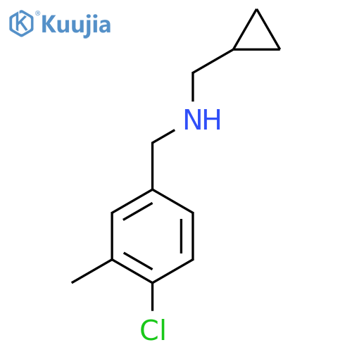 (4-chloro-3-methylphenyl)methyl(cyclopropylmethyl)amine structure