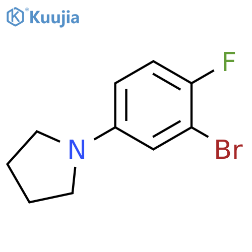 1-(3-bromo-4-fluorophenyl)pyrrolidine
hydrochloride structure