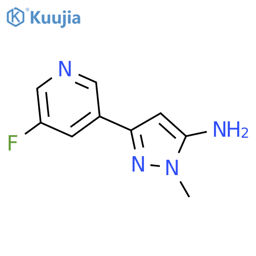 3-(5-Fluoropyridin-3-yl)-1-methyl-1H-pyrazol-5-amine structure