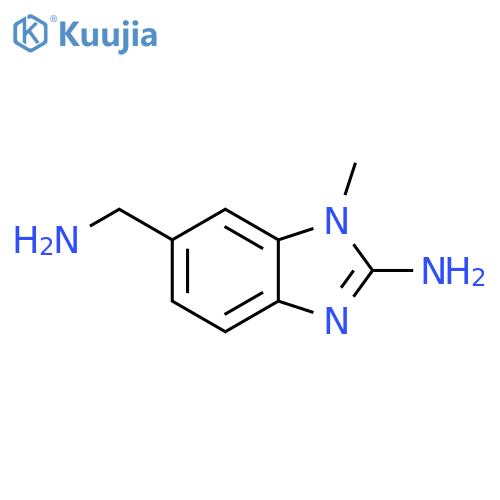 6-(aminomethyl)-1-methyl-1H-1,3-benzodiazol-2-amine structure