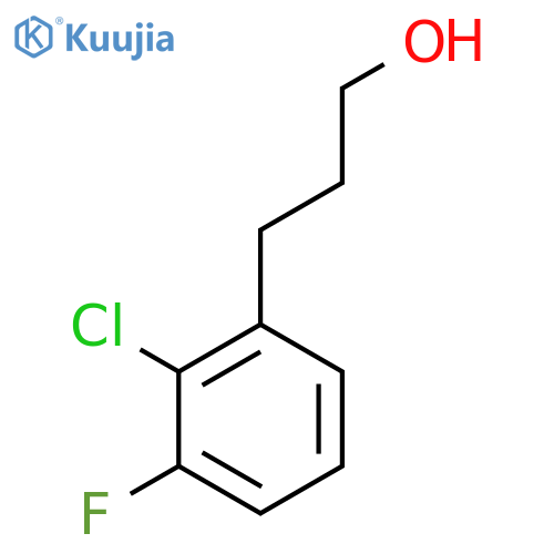 3-(2-Chloro-3-fluorophenyl)propan-1-ol structure