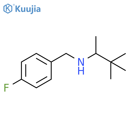 (3,3-dimethylbutan-2-yl)[(4-fluorophenyl)methyl]amine structure