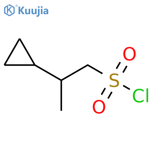2-cyclopropylpropane-1-sulfonyl chloride structure